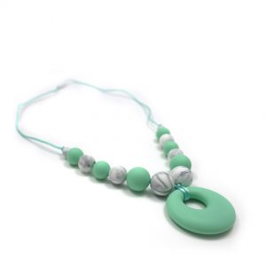 Collana da allattamento in Silicone, verde